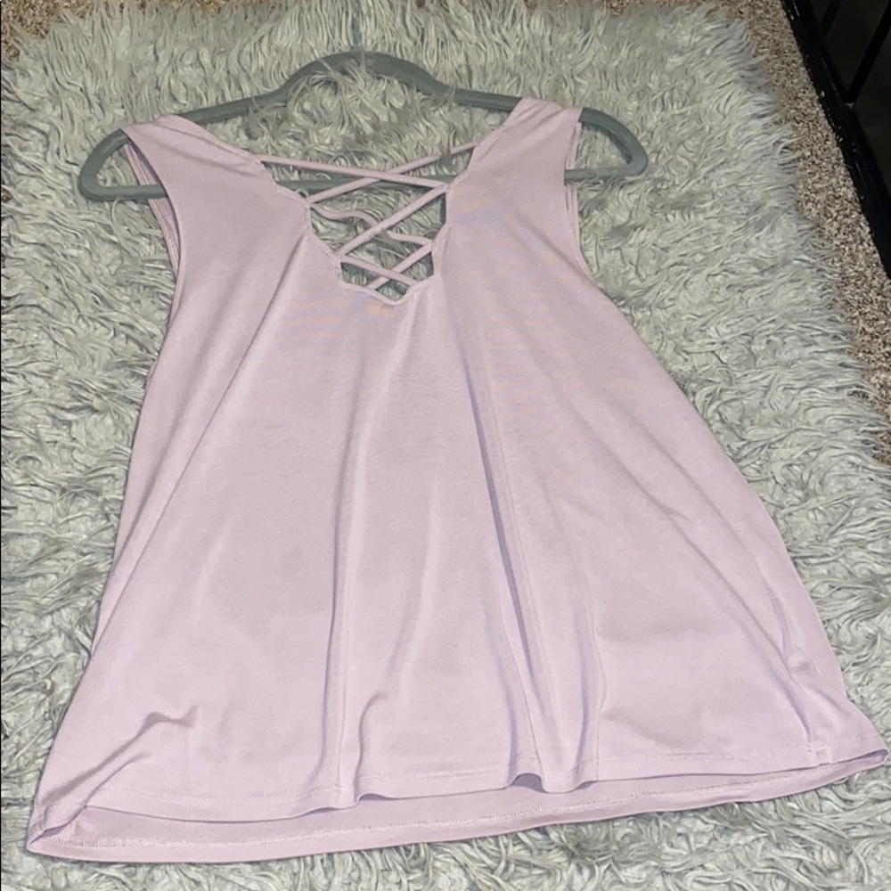 American eagle sleeveless blouse! Size Large!